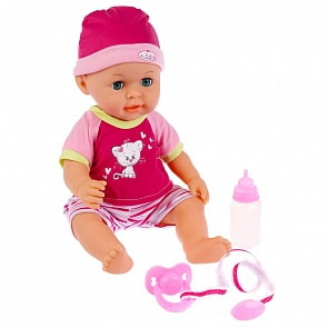 Интерактивный озвученный пупс Алёнка, стихи А. Барто и 100 фраз, пьет и писает, 36 см (Карапуз, R8280-OTF-RU)