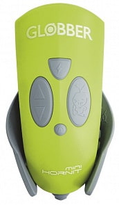 Звонок-фонарик Globber 525-106 для самокатов Mini Hornit, 25 мелодий Lime Green (Globber, 6712RT)