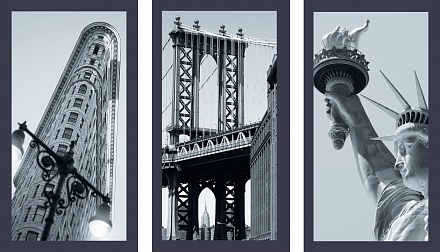 Пазл-триптих - Воспоминания о Нью-Йорке, 3х500 деталей 