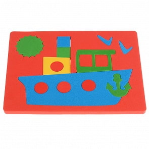 Мягкая аппликация - Кораблик (Умка, 4690590154786)