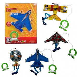 Воздушный змей с ручкой и тросом, 4 вида (ABtoys, S-00131)