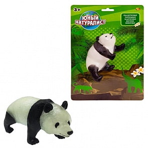 Фигурка из серии Юный натуралист – Панда, термопластичная резина (Abtoys, PT-01172)