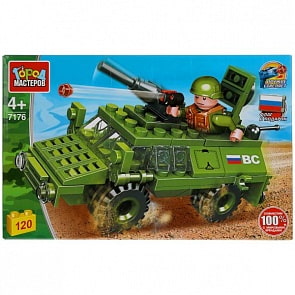 Конструктор БТР 120 деталей (Город мастеров, 7176-JS)