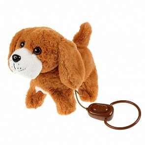 Интерактивный щенок Рэсси, ходит, на пульте-поводке, 22 см (Мой Питомец, HT29072)