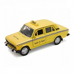 Модель машины 1:34-39 Lada 2106 Такси (Welly, 42381TI) - миниатюра