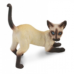 Кот сиамский потягивающийся, S (Gulliver Collecta, 88332b) - миниатюра