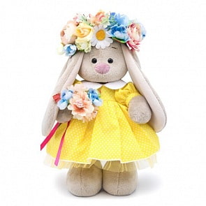 Мягкая игрушка – Зайка Ми в веночке, малый (Budi Basa, StS-283)