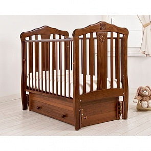 Кровать детская Гандылян К-2002-28м Доминик Люкс маятник универсальный, орех (Gandylyan, GAN-К-2002-28м_орех)