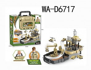 Трек - Военная база, в рюкзаке (Junfa Toys,  P865-A)