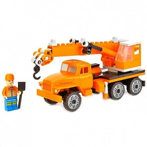 Конструктор Город Мастеров – Урал: кран с фигуркой, 118 деталей (Город Мастеров, KK-7519-Rsim)