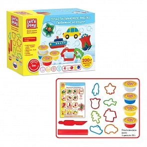 Набор для лепки - Пластилиновое мыло - Любимые игрушки, 19 см (Let's Play, 36478)