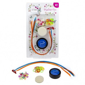 Набор для дизайна волос Lukky - Дизайнер-Сет с синей пудрой (Lukky, Т16782)