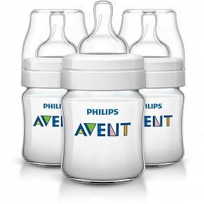 Бутылочка для кормления Avent, 125 мл, PP, 3 штуки (Avent, 86890)