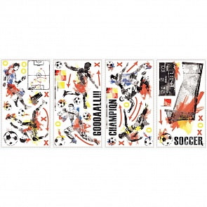 Наклейки для декора – Чемпионат по футболу (RoomMates, RMK2489SCSk)