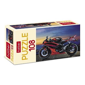 Пазл 108 элементов 21 х 30 см MotorBike (Hatber, 108ПЗ4_07033)
