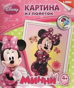 Картина из пайеток "Disney. Минни Маус" (Lori, Апд-003LR)