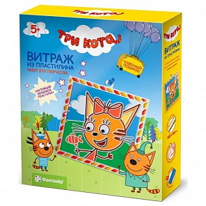 Витражный пластилин Три Кота Карамелька (Фантазер, 405111sim)