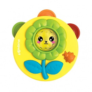 Музыкальные инструменты - Бубен, желтый, свет и звук (Азбукварик, 28337-1)