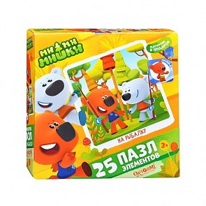 Пазл Ми-Ми-Мишки. На рыбалку, 25 деталей (Origami, 03504)