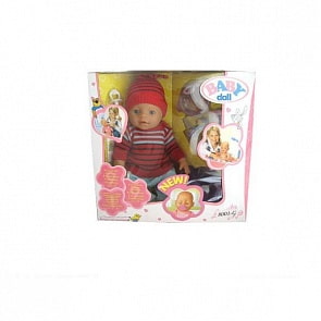 Пупс Baby Dolls, 43 см, с аксессуарами, пьет и писает, закрывает глаза (B689662)