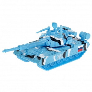 Модель танка T-90 12 см металлический инерционный подвижные элементы (Технопарк, SB-16-19-T90-BU-WB)