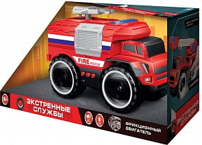 Грузовик пожарный из серии Экстренные службы, фрикционный, 20 см, свет, звук (1toy, Т16949)
