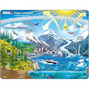 Обучающий пазл - Наш климат, 69 деталей (Larsen, NB1)
