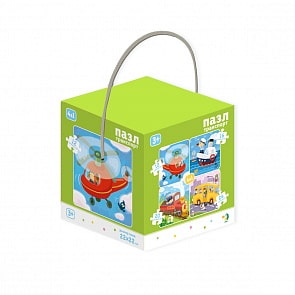 Пазл 4-в-1 – Транспорт (Dodo, R300132)