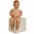 Кукла мягконабивная, кареглазая девочка, 30 см  - миниатюра №2