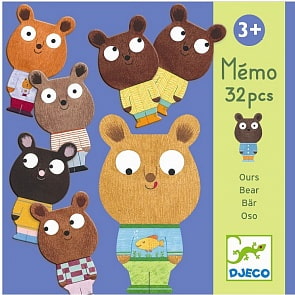 Настольная игра - Мемо Мишки (Djeco, 08112k)