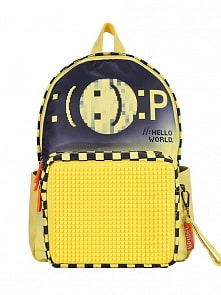Рюкзак пиксельный - Hello World, желтый, BY-GB010 (Upixel, 36008)