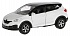 Инерционная металлическая машина - Renault Kaptur, бело-черный, 12 см, открываются двери  - миниатюра №1