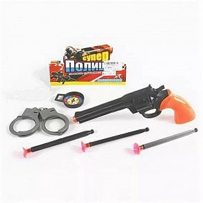 Набор – Супер полиция: пистолет, присоски, аксессуары (B1866453)
