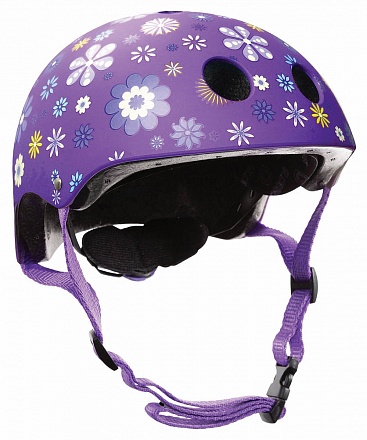 Шлем - Globber Printed Junior, XS/S, 51-54 см, фиолетовый 