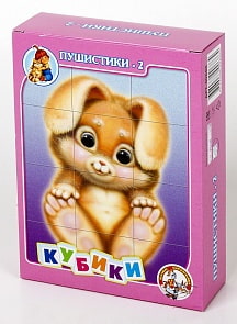 Кубики – Пушистики-2, 12 штук (Десятое королевство, 00686ДК)