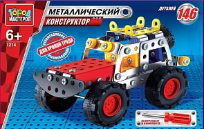 Металлический конструктор Город Мастеров – Джип (Город Мастеров, WW-1214-Rsim)