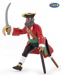 Фигурка Капитан Деревянная нога,красный (Papo, 39471_papo)