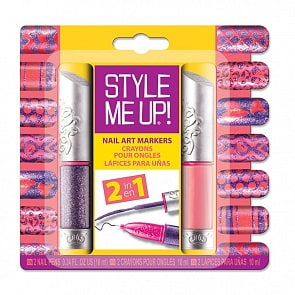 Набор 2-в-1 - Блестящий маникюр, золотой и красный (Style Me Up, 1606st)