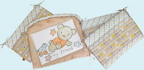 Бампер - Zoo Bear, бежевый (Золотой Гусь, 3953)