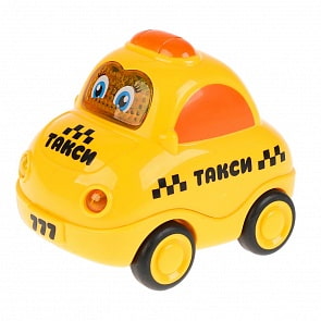 Машина Такси - Музыкальные стихи М. Дружининой, 8 веселых песенок, инерционная, свет и звук (Умка, 1505A441-R2)