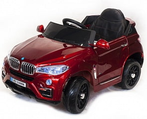 Электромобиль - BMW X6, красный, свет и звук (Toyland, KD5188_красный)