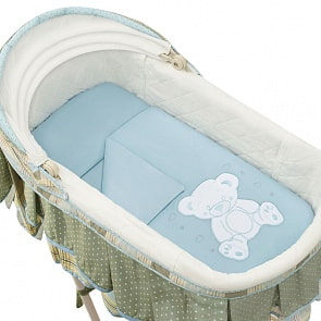 Комплект постельного белья Simplicity Dreams, Bear Love (5 предметов, голубой)