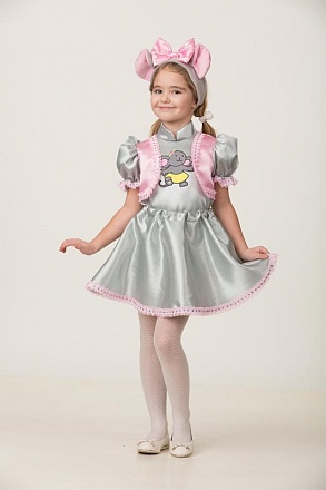 Карнавальный костюм для девочек - Мышка Вита, блузка и юбка, размер 110-56 