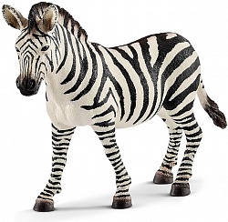 Фигурка – Кобыла зебры, 12 см (Schleich, 14810) - миниатюра