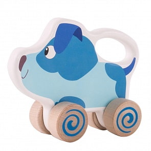 Каталка - Собачка Гав-Гав (Деревяшки, 18WRT03D)