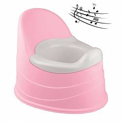 Горшок детский музыкальный, розовый (Бытпласт, 431300305sim) - миниатюра