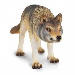 Фигурка Волка охотящегося (GULLIVER Collecta, 88342b)