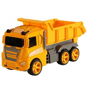 Мини-спецтехника Die-Cast - Самосвал, фрикционный, желтый (Funky Toys, FT61011)