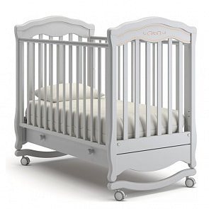 Кровать детская Гандылян К-2003-2 Шарлотта Люкс, Белая ночь (Gandylyan, GAN-К-2003-2_Белая ночь)