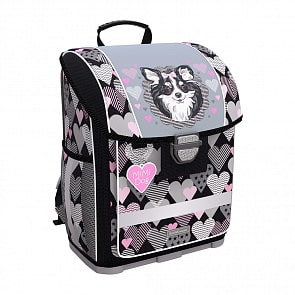 Ученический ранец с пластиковым дном ErichKrause® ErgoLine® 16L - Mimi Dog (ErichKrause, 48456ЕК)